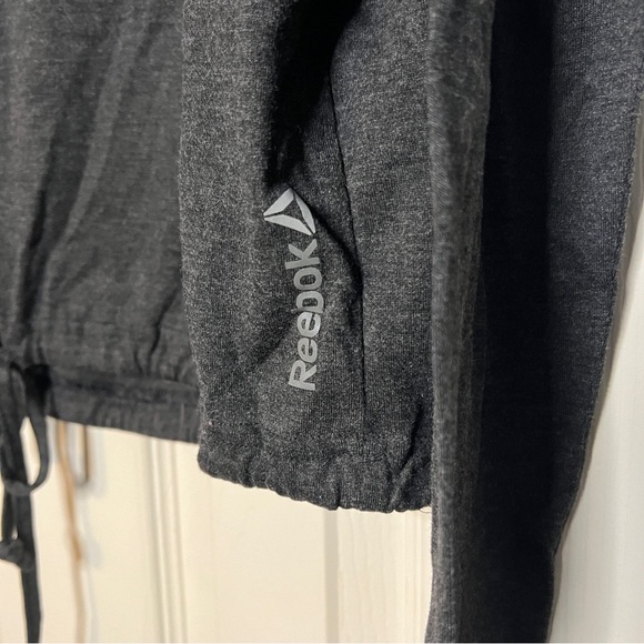 Reebok Activewear Top Women's Round Neck Long Sleeve Waist Tie Size Large - Picture 3 of 4